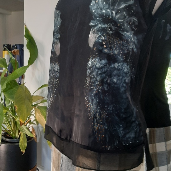 Womens Cockatiel Print Tshirt - Size 12 - Picture 4 of 8